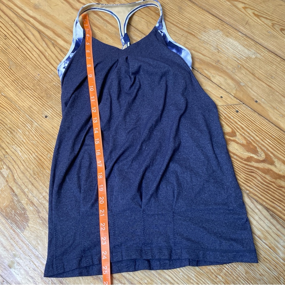 Lululemon Women's Practice Freely Tank Top Size 6 Heathered Deep Indigo - Picture 6 of 8